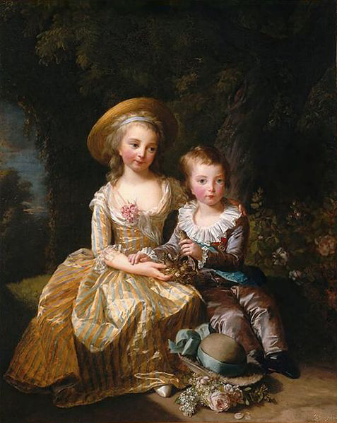 elisabeth vigee-lebrun Portrait of Madame Royale and Louis Joseph, Dauphin of France